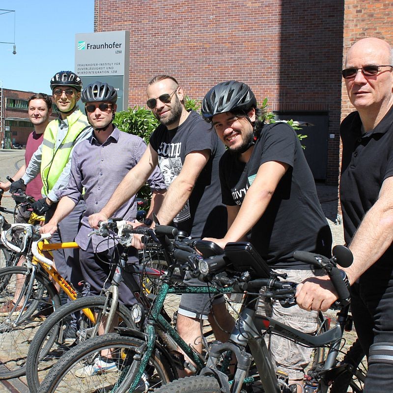 On Your Bike Izm Staff Pedaling For A Better Climate Fraunhofer Izm